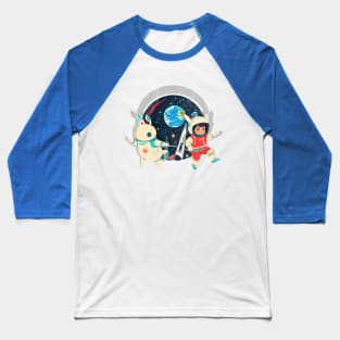 Galaxy Hoppers - Friends in Space Baseball T-Shirt